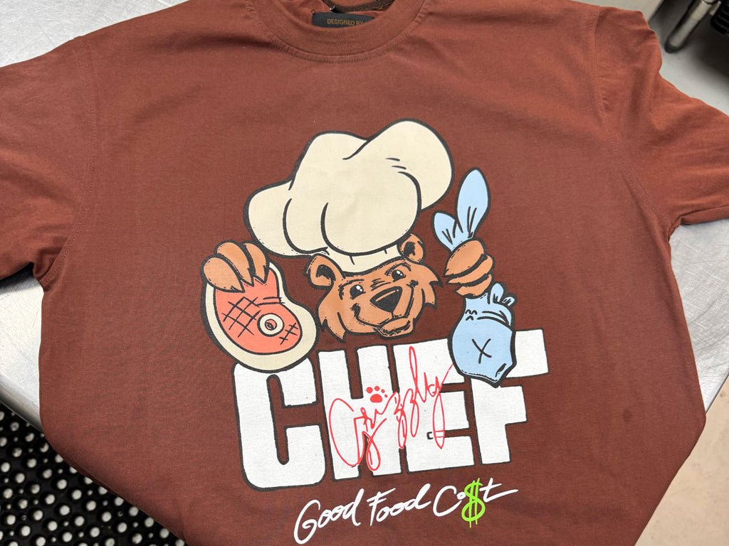 Chef Grizzly Logo Tee
